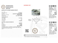 Diamant - 0.70 carat briljant geslepen diamant (gecertificeerd) - afbeelding 4 van  4