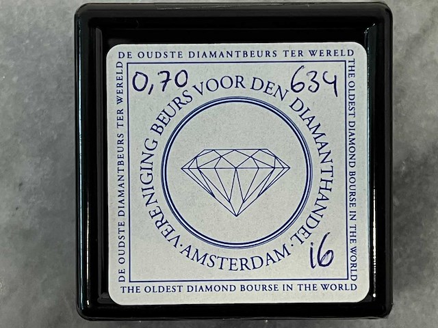Diamant - 0.70 carat echte diamant - afbeelding 2 van  3
