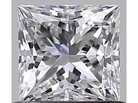 Diamant - 0.70 carat prinses geslepen diamant (gecertificeerd) - afbeelding 1 van  4