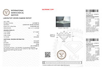Diamant - 0.71 carat briljant geslepen diamant (gecertificeerd) - afbeelding 3 van  4