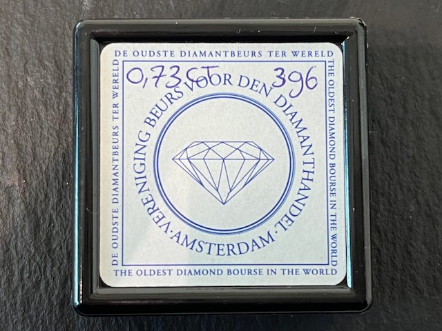 Diamant - 0.73 carat natuurlijke briljant geslepen diamant - afbeelding 2 van  4