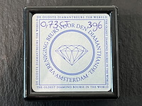 Diamant - 0.73 carat natuurlijke briljant geslepen diamant - afbeelding 2 van  2