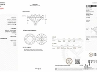 Diamant - 0.73 carat natuurlijke fancy colour briljant geslepen diamant (gecertificeerd) - afbeelding 2 van  2