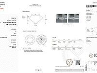 Diamant - 0.76 carat natuurlijke starcut briljant geslepen diamant (gecertificeerd) - afbeelding 3 van  5