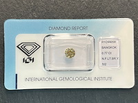 Diamant - 0.77 carat natuurlijk diamant (gecertificeerd) - afbeelding 2 van  3