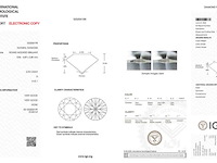 Diamant - 0.78 carat natuurlijke starcut briljant geslepen diamant (gecertificeerd) - afbeelding 3 van  5
