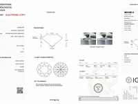 Diamant - 0.78 carat natuurlijke starcut briljant geslepen diamant (gecertificeerd) - afbeelding 3 van  5