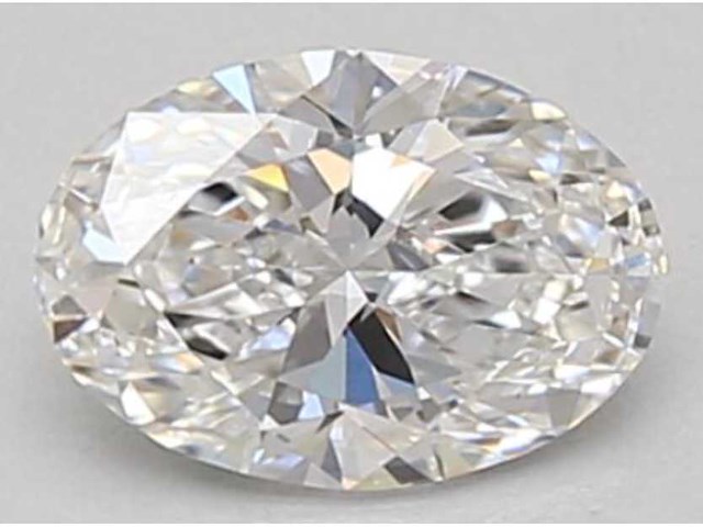 Diamant - 0.80 carat ovaal geslepen geslepen diamant (gecertificeerd) - afbeelding 1 van  4