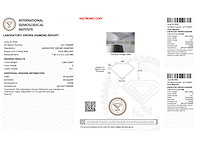 Diamant - 0.80 carat ovaal geslepen geslepen diamant (gecertificeerd) - afbeelding 3 van  4