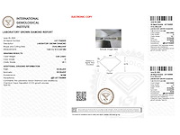 Diamant - 0.80 carat ovaal geslepen geslepen diamant (gecertificeerd) - afbeelding 4 van  4
