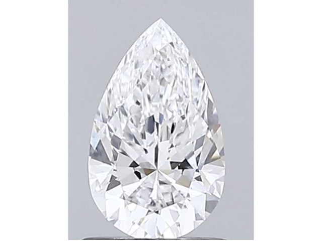 Diamant - 0.81 carat pear vorm geslepen diamant (gecertificeerd) - afbeelding 1 van  4