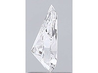 Diamant - 0.81 carat pear vorm geslepen diamant (gecertificeerd) - afbeelding 2 van  4