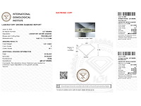 Diamant - 0.81 carat pear vorm geslepen diamant (gecertificeerd) - afbeelding 4 van  4