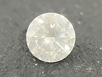 Diamant - 0.88 carat natuurlijke fancy white natuurlijke briljant geslepen diamant - afbeelding 1 van  4