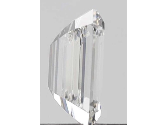 Diamant - 0.90 carat emerald geslepen diamant (gecertificeerd) - afbeelding 2 van  4