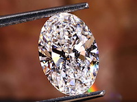 Diamant - 0.90ct oval cut ( igi gecertificeerd ) - afbeelding 1 van  7