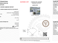 Diamant - 0.90ct oval cut ( igi gecertificeerd ) - afbeelding 5 van  7