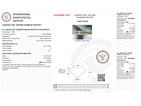 Diamant - 0.91 carat hart vorm geslepen diamant (gecertificeerd) - afbeelding 4 van  4
