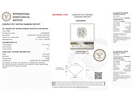 Diamant - 0.91 carat kussenvorm geslepen diamant (gecertificeerd) - afbeelding 3 van  4