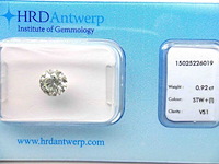 Diamant - 0.92 carat natuurlijke diamant (gecertificeerd) - afbeelding 2 van  5