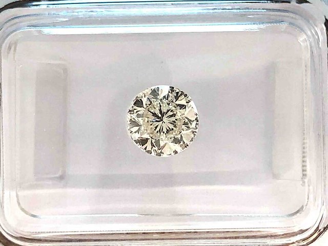 Diamant - 0.92 carat natuurlijke "star of amsterdam" diamant (gecertificeerd) - afbeelding 1 van  3