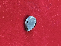 Diamant - 0.93 carat natuurlijke zwarte diamant in peer vorm (gecertificeerd) - afbeelding 1 van  3