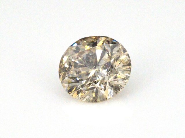 Diamant - 0.97 carat natuurlijke champagne diamant - afbeelding 1 van  3