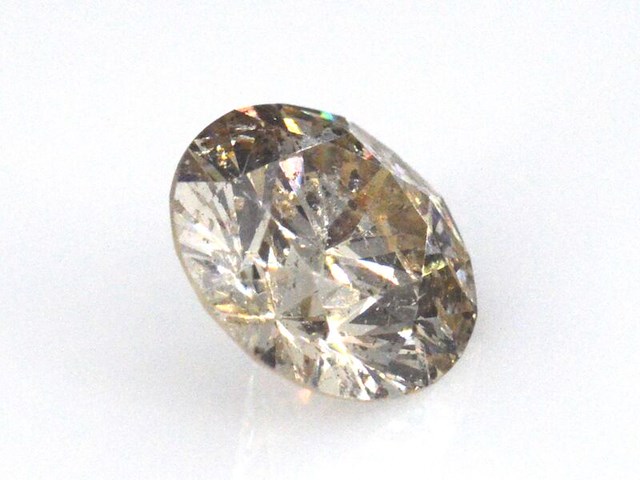 Diamant - 0.97 carat natuurlijke champagne diamant - afbeelding 2 van  3