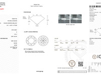 Diamant - 0.98 carat natuurlijke starcut briljant geslepen diamant (gecertificeerd) - afbeelding 3 van  5