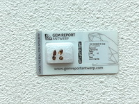 Diamant - 0.98 carat parcel van 4 natuurlijke fancy colour pear geslepen diamanten (gecertificeerd)