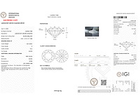 Diamant - 1.00 carat briljant geslepen diamant (gecertificeerd) - afbeelding 3 van  4