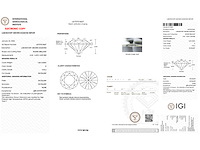 Diamant - 1.00 carat briljant geslepen diamant (gecertificeerd) - afbeelding 3 van  4