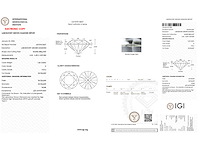 Diamant - 1.00 carat briljant geslepen diamant (gecertificeerd) - afbeelding 4 van  4