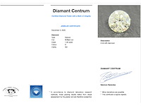 Diamant - 1.00 carat echte diamant (gecertificeerd) - afbeelding 3 van  3