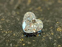 Diamant - 1.00 carat echte natuurlijke hart geslepen diamant (gia gecertificeerd)