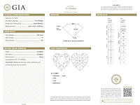 Diamant - 1.00 carat echte natuurlijke hart geslepen diamant (gia gecertificeerd) - afbeelding 4 van  6