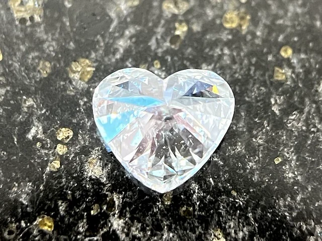 Diamant - 1.00 carat echte natuurlijke hart geslepen diamant (gia gecertificeerd) - afbeelding 2 van  7
