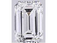 Diamant - 1.00 carat emerald geslepen diamant (gecertificeerd)