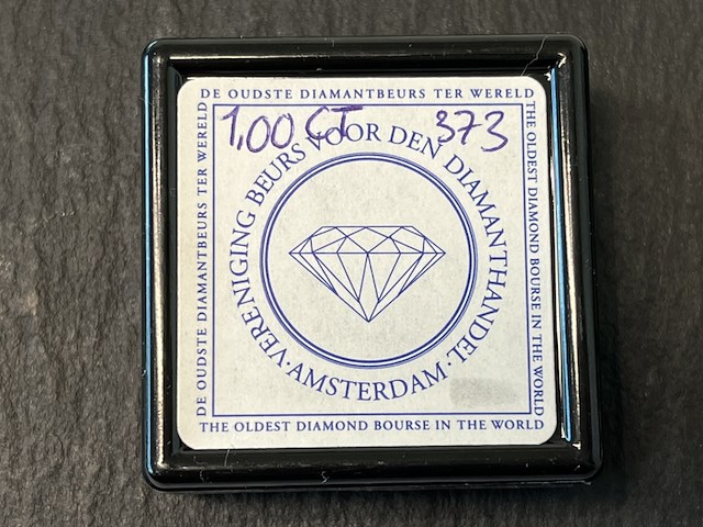 Diamant - 1.00 carat natuurlijke briljant geslepen diamant - afbeelding 2 van  4