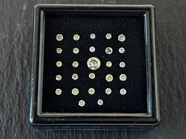 Diamant - 1.00 carat natuurlijke briljant geslepen diamant - afbeelding 1 van  4