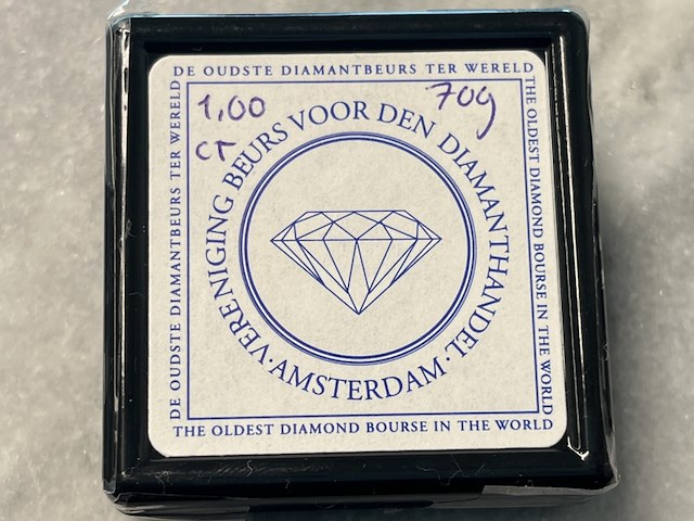 Diamant - 1.00 carat natuurlijke diamant briljant geslepen - afbeelding 2 van  4