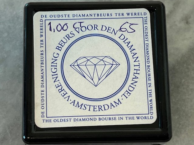 Diamant - 1.00 carat natuurlijke geslepen diamant - afbeelding 2 van  4
