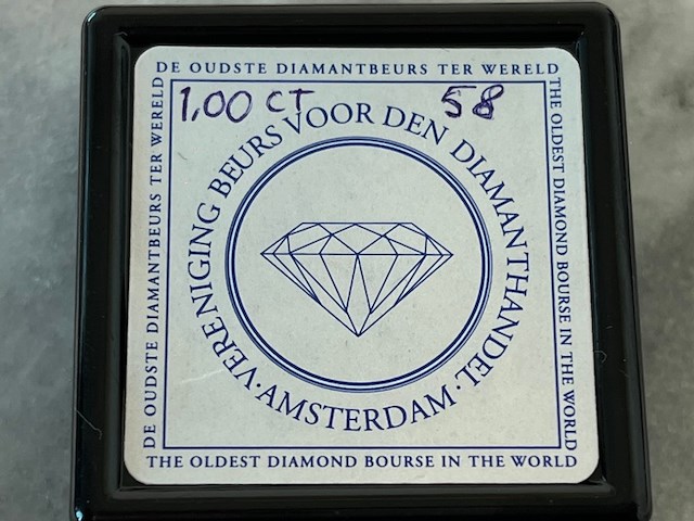 Diamant - 1.00 carat natuurlijke geslepen diamant - afbeelding 2 van  2