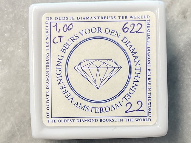 Diamant - 1.00 carat natuurlijke paarse diamant - afbeelding 2 van  2