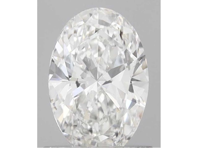 Diamant - 1.00 carat ovaal geslepen diamant (gecertificeerd) - afbeelding 1 van  4