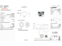Diamant - 1.00 carat ovaal geslepen diamant (gecertificeerd) - afbeelding 4 van  4