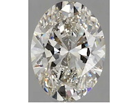 Diamant - 1.00 carat ovaal geslepen diamant (gecertificeerd)