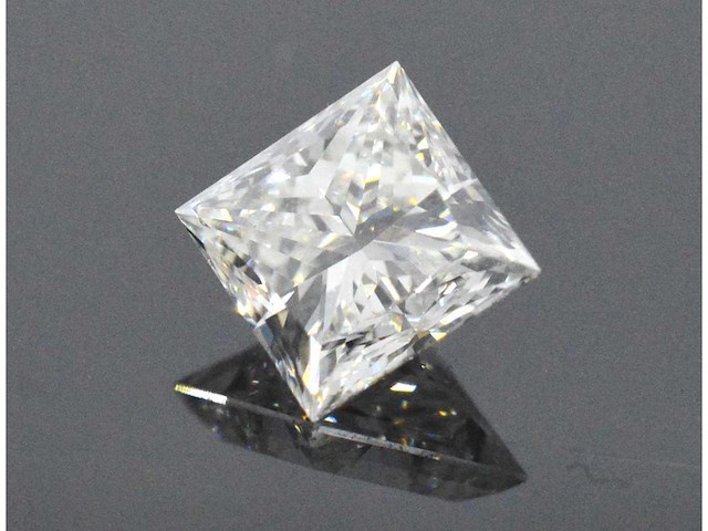 Diamant - 1.00 carat prinses geslepen diamant (gecertificeerd) - afbeelding 2 van  4