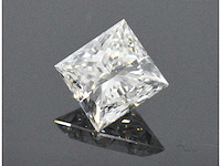 Diamant - 1.00 carat prinses geslepen diamant (gecertificeerd) - afbeelding 2 van  4