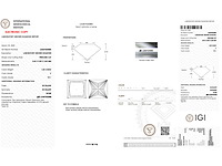 Diamant - 1.00 carat prinses geslepen diamant (gecertificeerd) - afbeelding 4 van  4